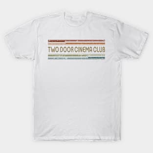 Two Door Cinema Club Retro Lines T-Shirt